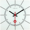 Zegar ścienny Nextime Stazione 35 x 35 cm, biały 8636 WI