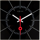 Zegar ścienny Nextime Stazione 35 x 35 cm, czarny 8636 ZW