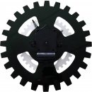 Zegar ścienny obracające zębatki Moving Gears Nextime 35 cm, czarny 3241 ZW