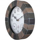 Zegar ścienny ogrodowy Aster imitacja kamienia Nextime 26 cm 4311