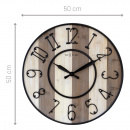 Zegar ścienny Oxford 50 cm drewniany Nextime 3279 BR
