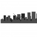 Zegar ścienny panorama miasta Panoramic Skyline CalleaDesign czarno-szary 52-10-2-3