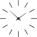 Zegar ścienny Pinturicchio duży CalleaDesign czarny 10-303-05