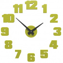 Zegar ścienny Raffaello mały CalleaDesign cedrowo-zielony 10-307-51
