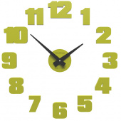 Zegar ścienny Raffaello mały CalleaDesign cedrowo-zielony 10-307-51