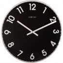 Zegar ścienny Reflect czarny Nextime 43 cm 8190 ZW