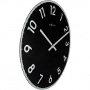 Zegar ścienny Reflect czarny Nextime 43 cm 8190 ZW