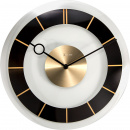Zegar ścienny Retro Nextime 31 cm, czarny / złoty 2790 ZW