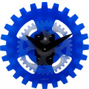 Zegar ścienny ruchome koła zębate Moving Gears Nextime 35 cm, niebieski 3241 BL
