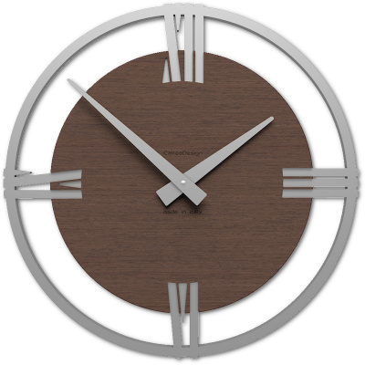 Zegar ścienny rzymskie cyfry Sirio38 CalleaDesign wenge 10-031-89