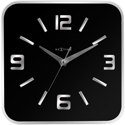 Zegar ścienny Shoko Nextime 43 x 43 cm, czarny 8149 ZW