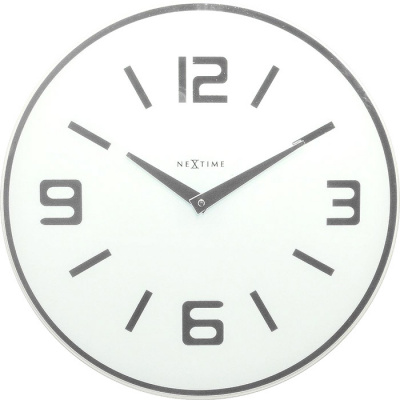 Zegar ścienny Shuwan Nextime 43 cm, biały 8148 WI