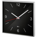 Zegar ścienny Sillar Zack kwadratowy 26x26cm, czarny 60052