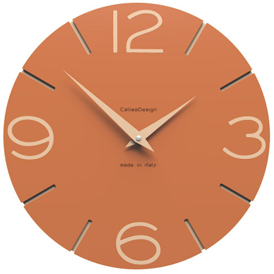 Zegar ścienny Smile CalleaDesign terakota 10-005-24