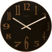 Zegar ścienny Smoky Mirror Nextime 43 cm, czarny 2472 ZW