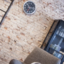 Zegar ścienny Station czarny cyferblat, cyfry arabskie Nextime 35 cm 3999 ARZW