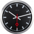 Zegar ścienny Station czarny cyferblat Nextime 35 cm 3999 STZW