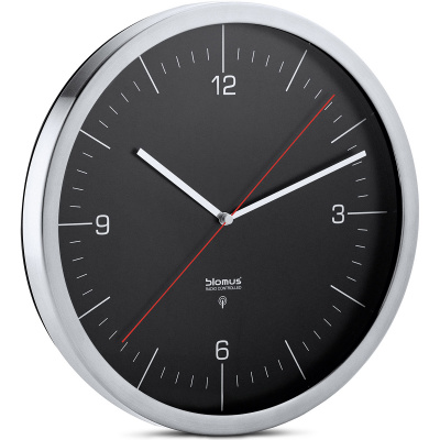 Zegar ścienny sterowany radiowo Blomus Crono czarny B65437