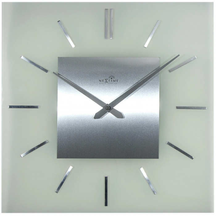 Zegar ścienny sterowany radiowo Stripe Nextime 40 x 40 cm