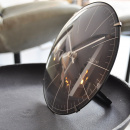 Zegar ścienny / stojący Big Stripe Mini Dome Nextime 20 cm, czarny 3506 ZW