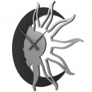 Zegar ścienny Sun & Moon CalleaDesign Swarovski crystals szara śliwka 10-209-34