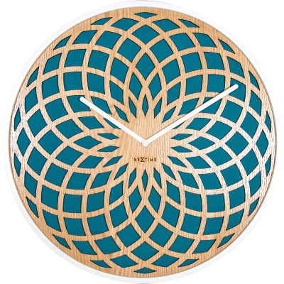 Zegar ścienny Sun Nextime 50 cm, turkusowy 3149 TQ