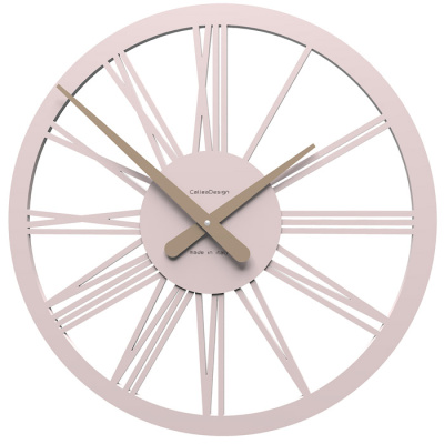 Zegar ścienny Tarquinio CalleaDesign jasnoróżowy 10-114-31