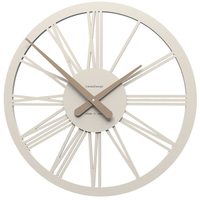 Zegar ścienny Tarquinio CalleaDesign lniany 10-114-11
