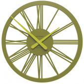 Zegar ścienny Tarquinio CalleaDesign oliwkowo-zielony 10-114-54