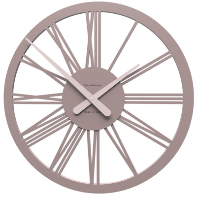 Zegar ścienny Tarquinio CalleaDesign szara śliwka 10-114-34