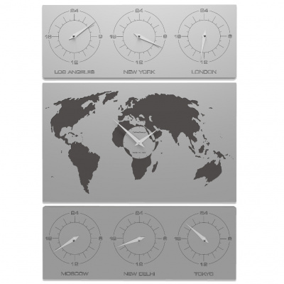 Zegar ścienny V-Cosmo CalleaDesign aluminium 12-008-2