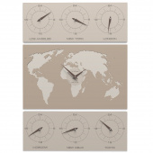 Zegar ścienny V-Cosmo CalleaDesign caffelatte 12-008-14