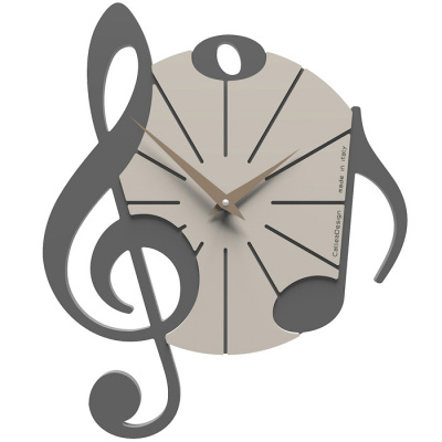 Zegar ścienny Vivaldi CalleaDesign szary 51-10-1-3