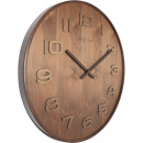 Zegar ścienny Wood Wood Nextime 53 cm, brązowy 3095 BR