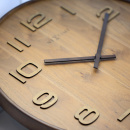 Zegar ścienny Wood Wood Nextime 53 cm, brązowy 3095 BR