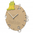 Zegar ścienny z grawerem dowolnego imienia Żaba CalleaDesign 57-10-3