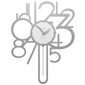 Zegar ścienny z wahadłem Joseph CalleaDesign aluminium 11-002-2