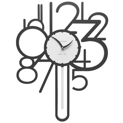 Zegar ścienny z wahadłem Joseph CalleaDesign czarny 11-002-5