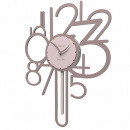 Zegar ścienny z wahadłem Joseph CalleaDesign terakota 11-002-24