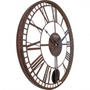 Zegar ścienny z wahadłem London 50 cm Nextime brązowy 3281 BR