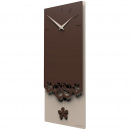 Zegar ścienny z wahadłem Merletto CalleaDesign czarny / biały 56-11-1-5