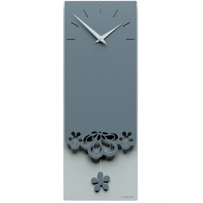 Zegar ścienny z wahadłem Merletto CalleaDesign niebieski 56-11-1-44