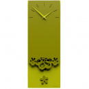Zegar ścienny z wahadłem Merletto CalleaDesign oliwkowo-zielony 56-11-1-54