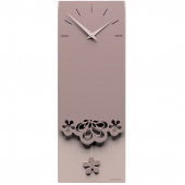 Zegar ścienny z wahadłem Merletto CalleaDesign szara śliwka 56-11-1-34