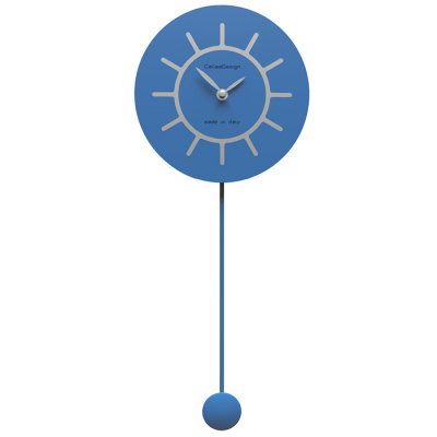 Zegar ścienny z wahadłem Philip CalleaDesign jasnoniebieski 11-007-74