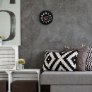 Zegar ścienny z widocznymi zębatkami, 36 cm, Modern Gear Nextime czarny 3259 ZW