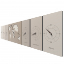 Zegar ścienny ze strefami czasowymi Cosmo CalleaDesign caffelatte 12-001-14