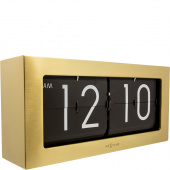 Zegar stołowy Big Flip Nextime złoty 5198 GO