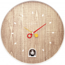 Zegar z białym słowikiem Nextime Nightingale 30 cm 5220 WI