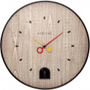 Zegar z czarnym słowikiem Nextime Nightingale 30 cm 5220 ZW